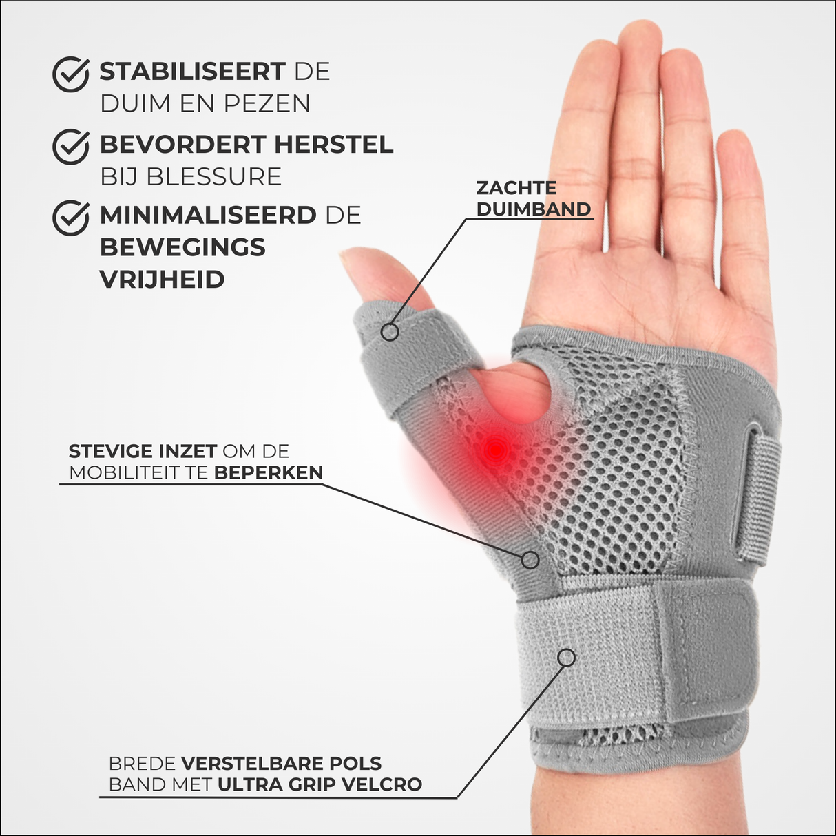 Duimbrace Grijs