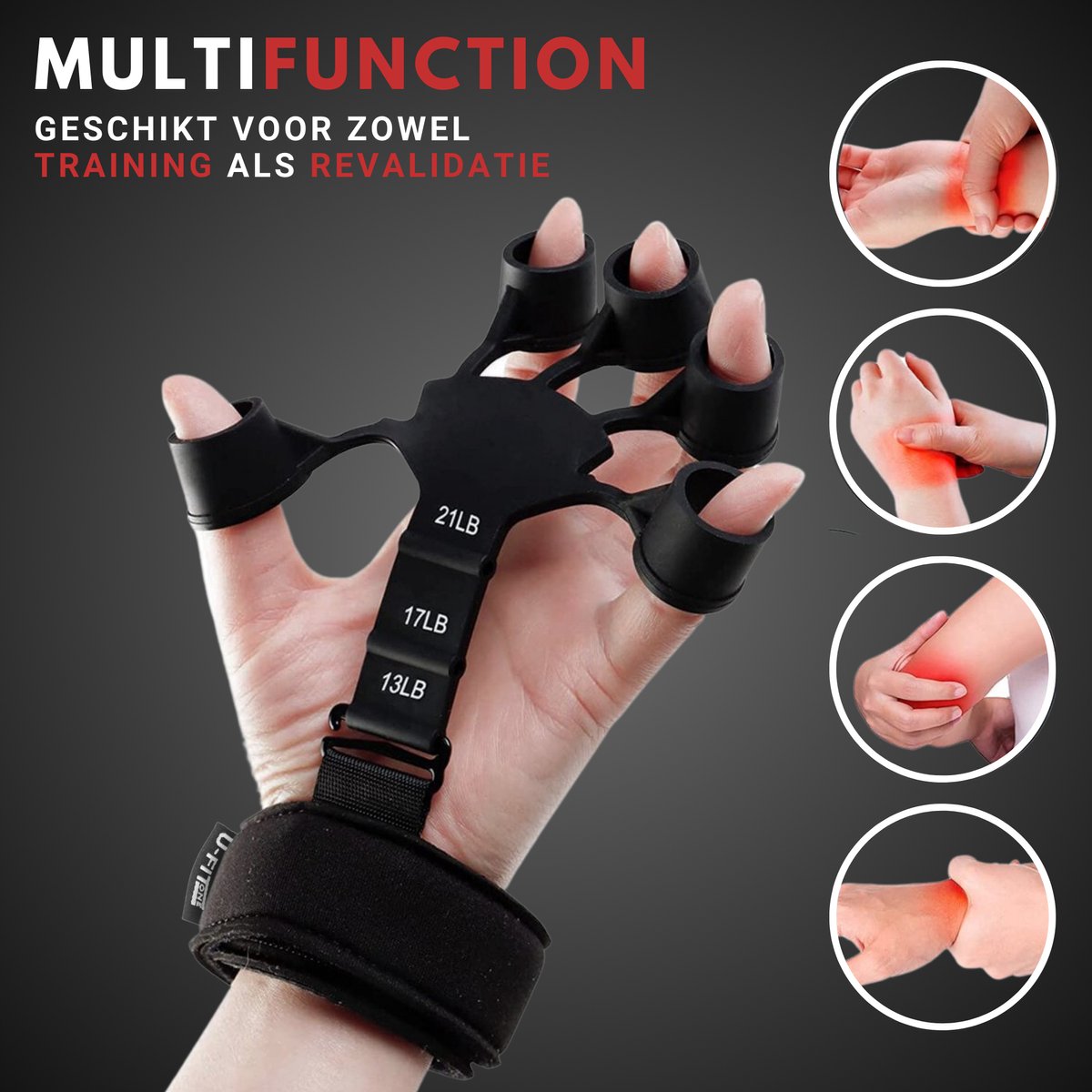 Verstelbare Vingertrainer Set