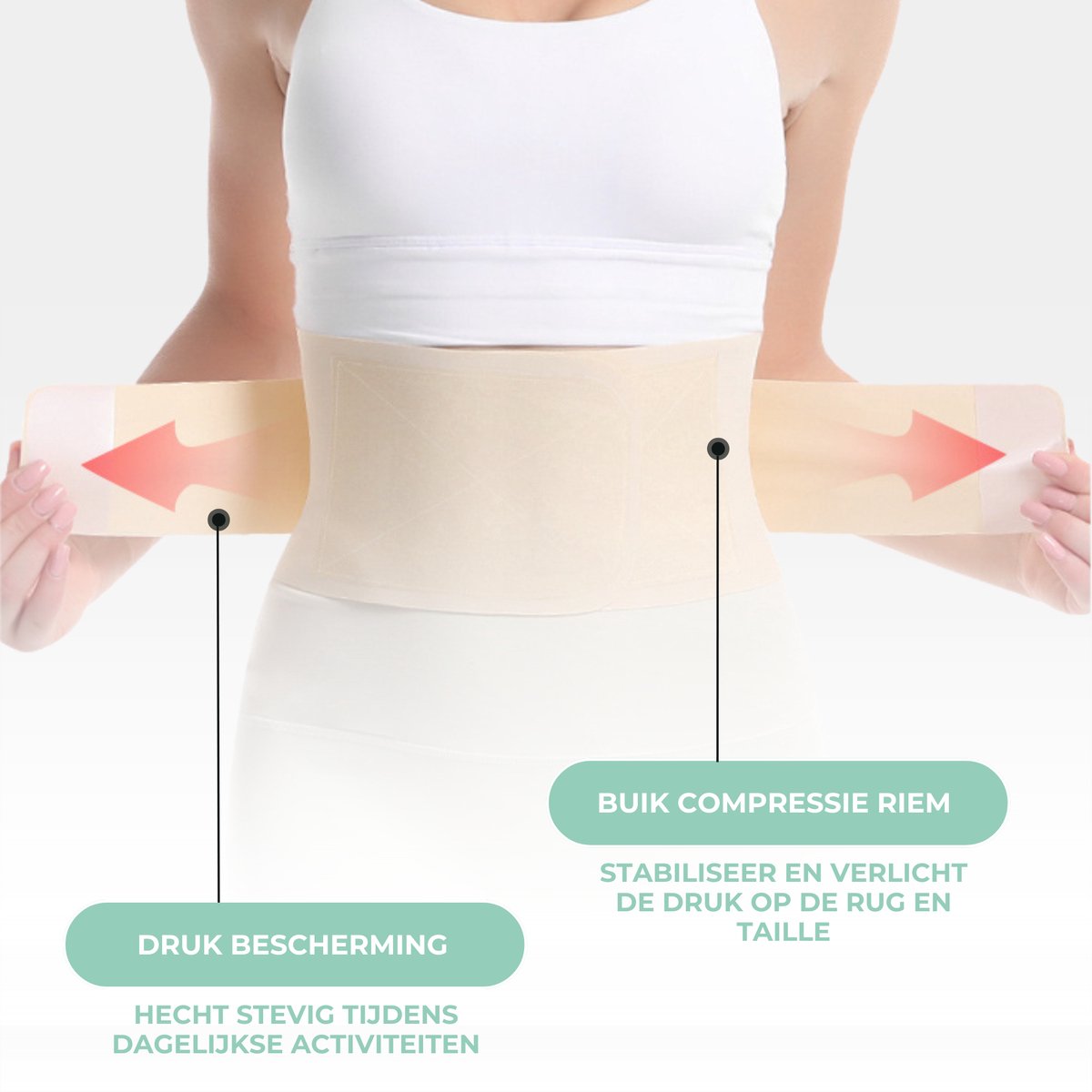 Dun Back Support - Rugbrace Beige