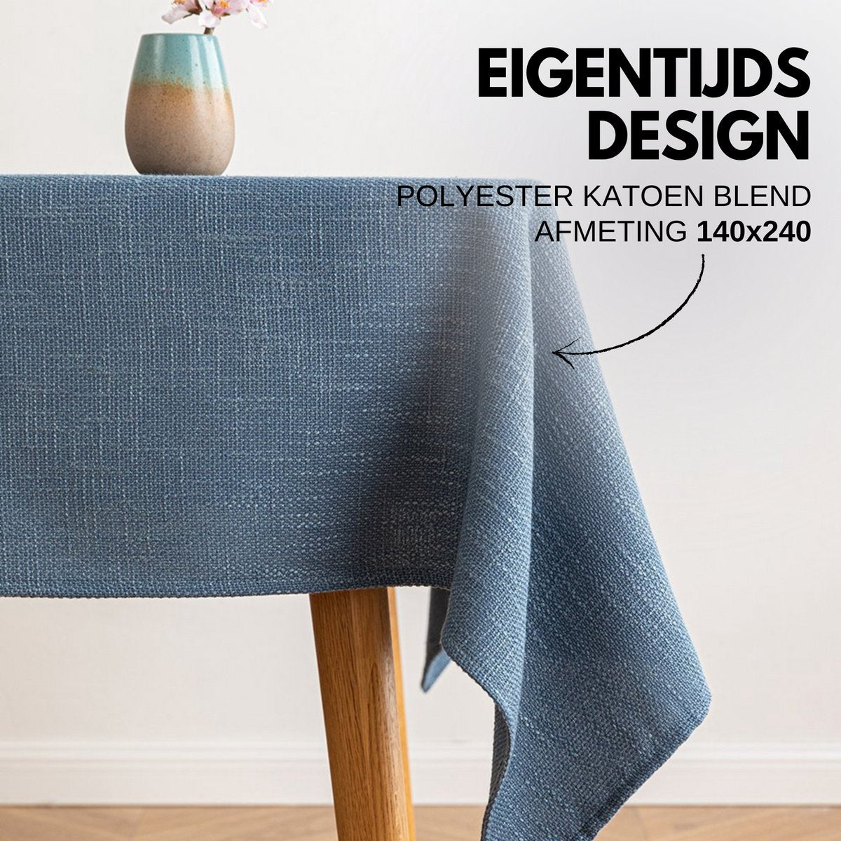 Tafelkleed Blauw 140x240cm