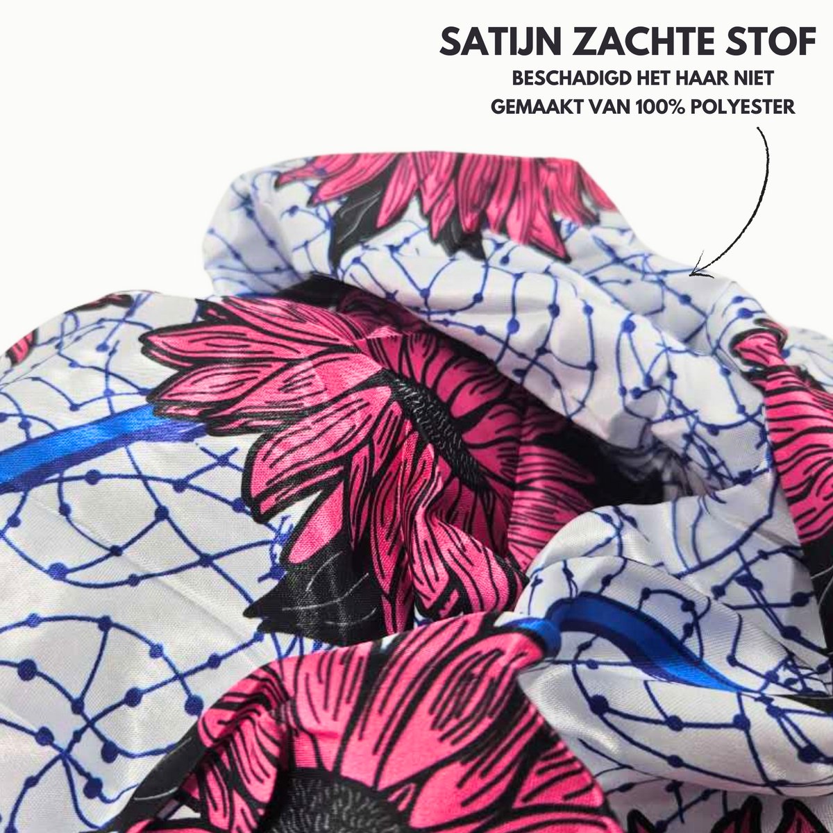 Bonnet XL Slaapmuts Wit