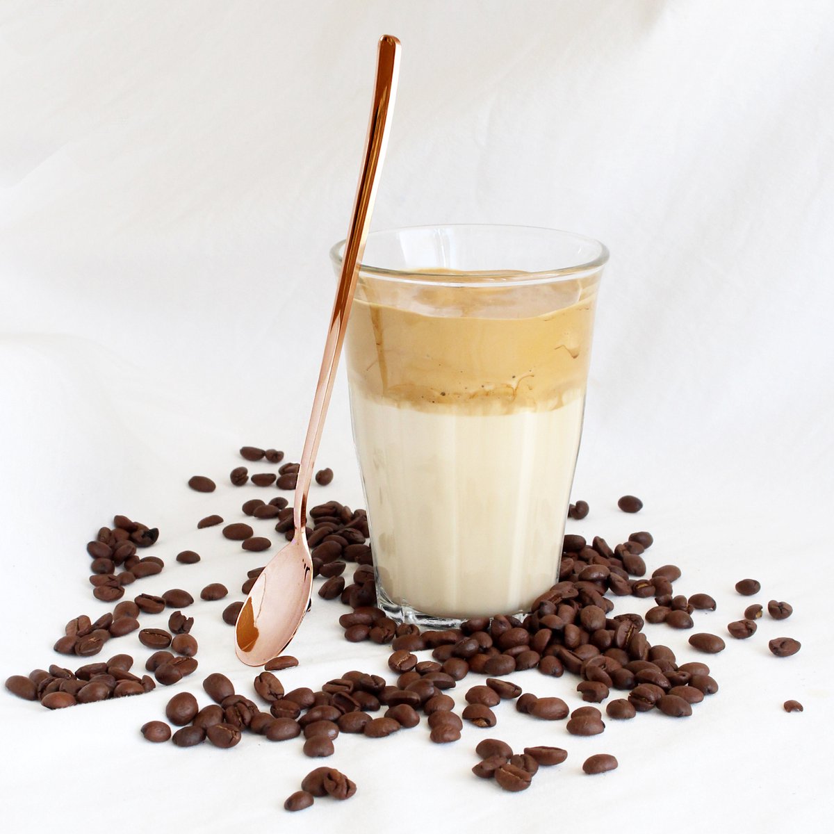 Macchiato Lepels 20cm Rose Goud 6 Stuks