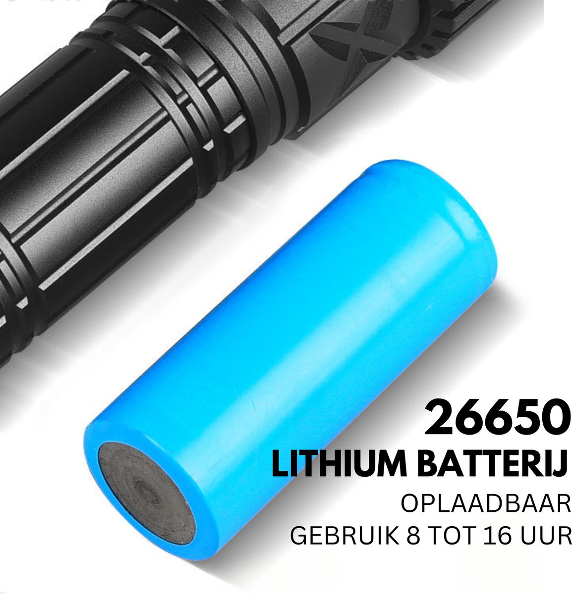 Zaklamp 30W 5000mAh