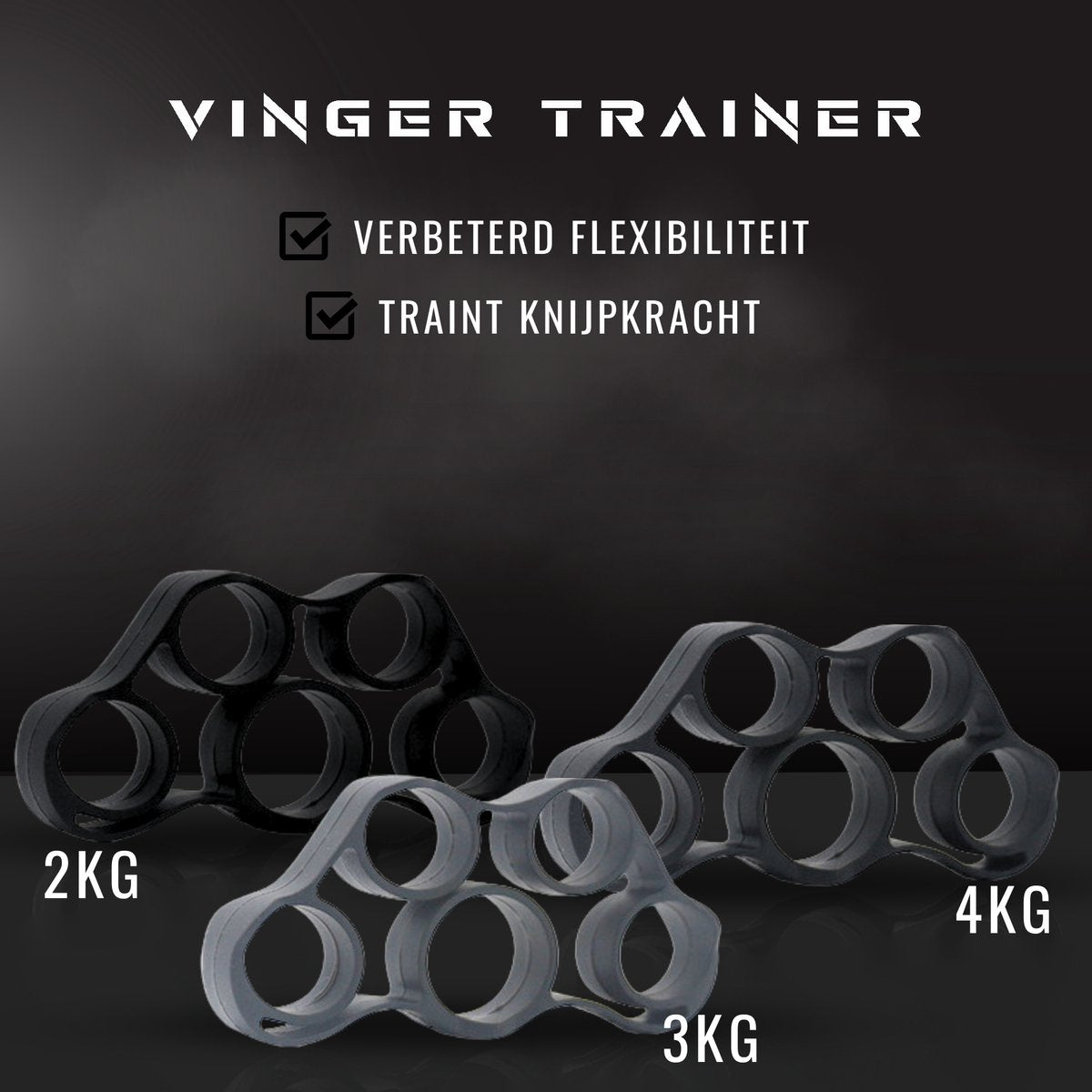 Digitale Teller Handtrainer 10-60kg 8 Delige Set