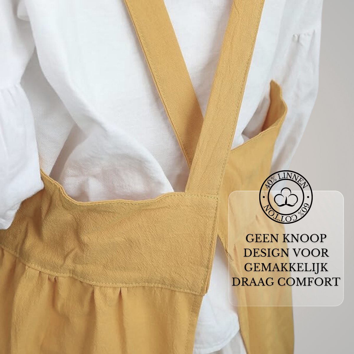 Keukenschort 'Lyssa' Geel