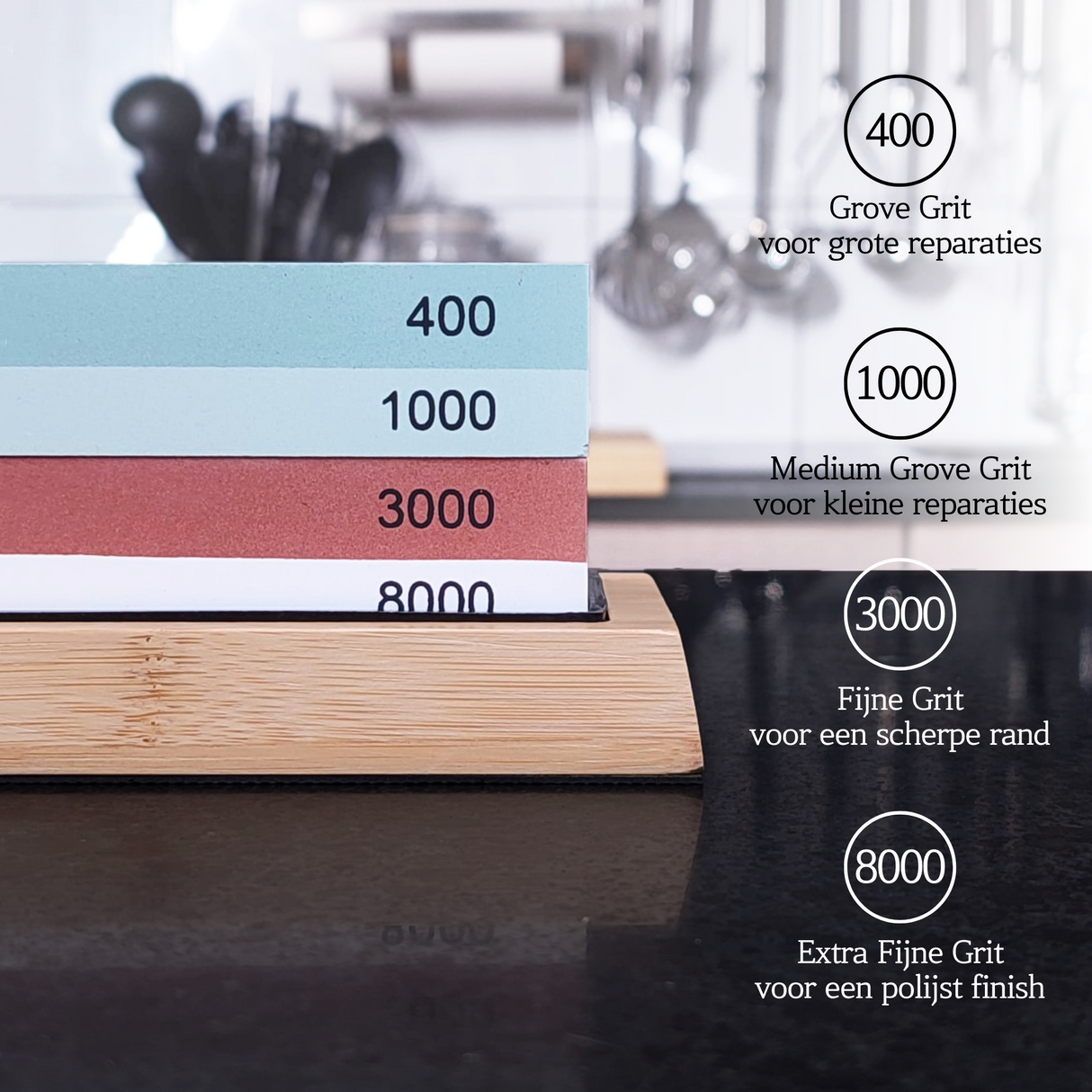 Dubbelzijdige Messen Slijpstenen Set