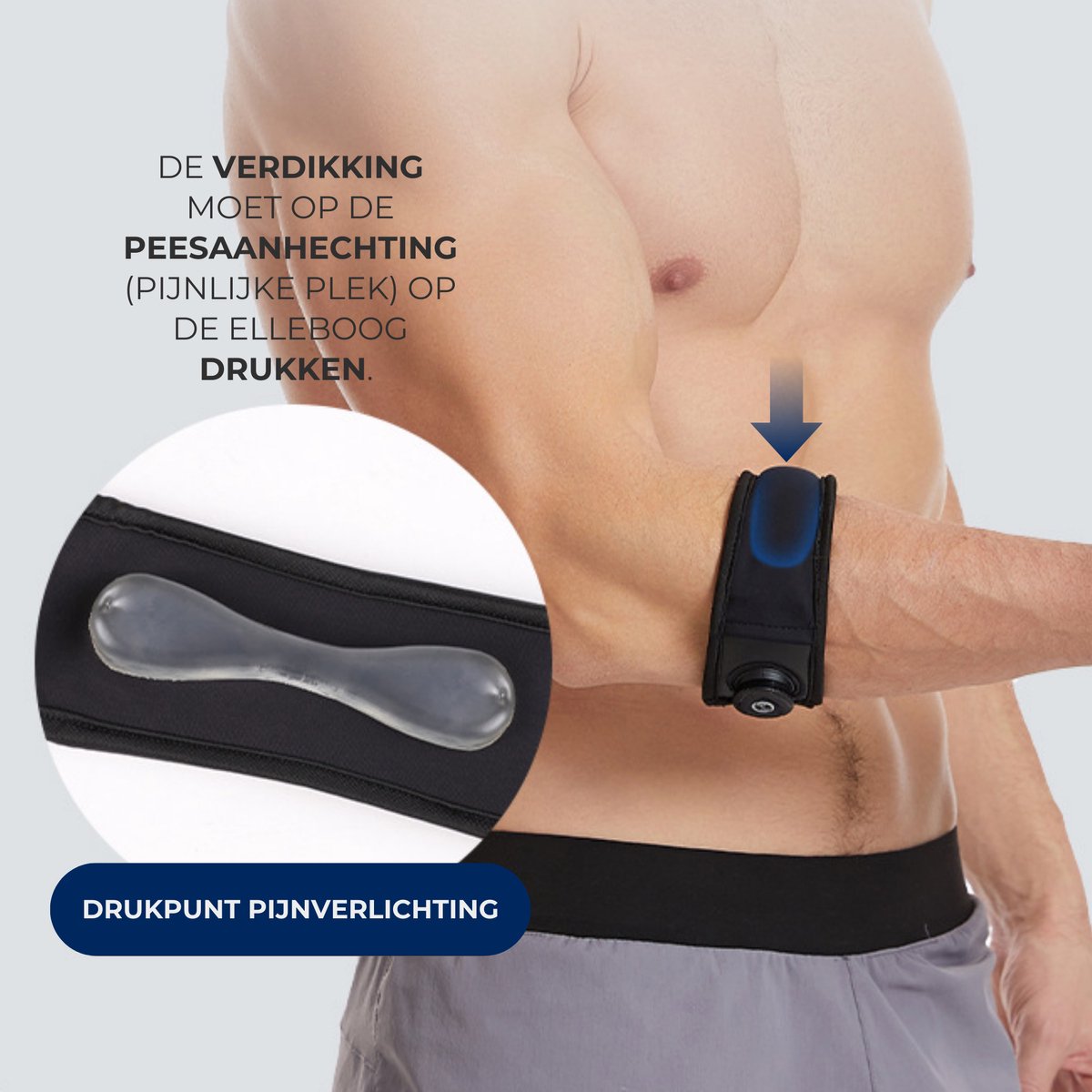 Aanpasbare Elleboog Brace 1 Stuk Zwart
