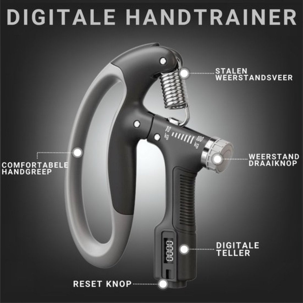 Handtrainer 10 tot 100kg Verstelbaar