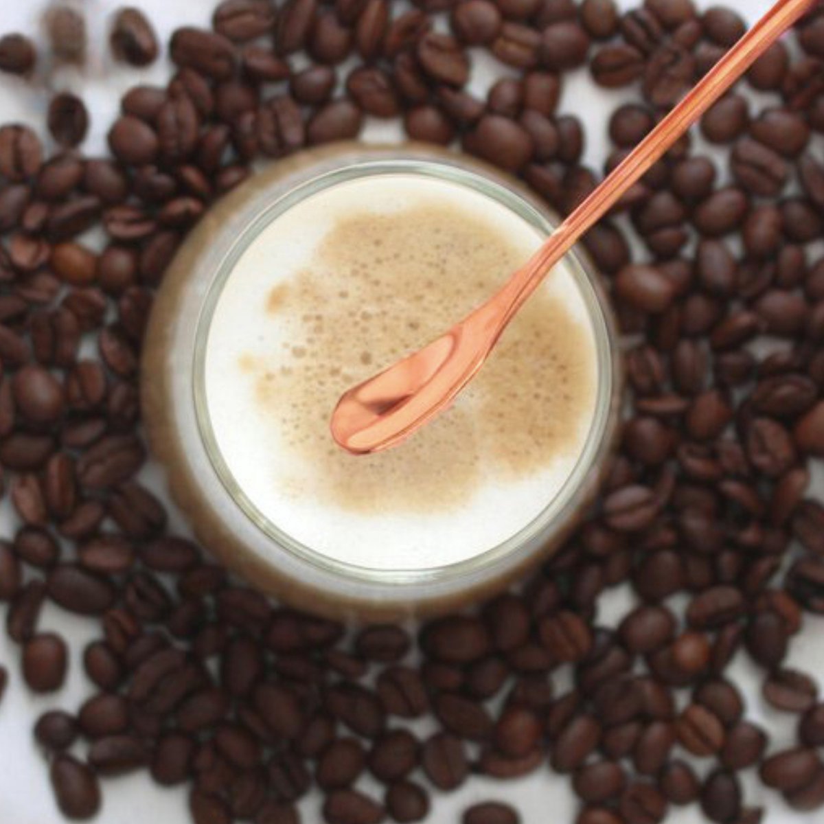 Dun Longdrinklepels 17cm Rose Goud 6 Stuks