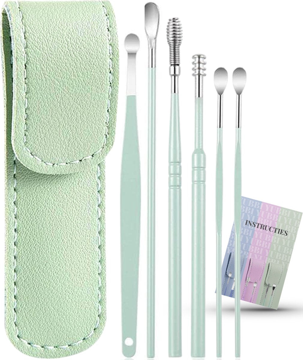 6 Delige Oorsmeer Verwijderaar Set met Etui