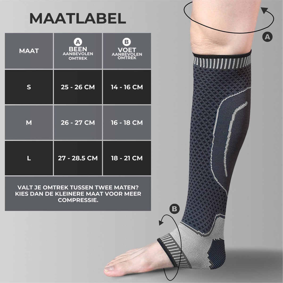 Kuit Enkel Compressie Brace 1 Paar