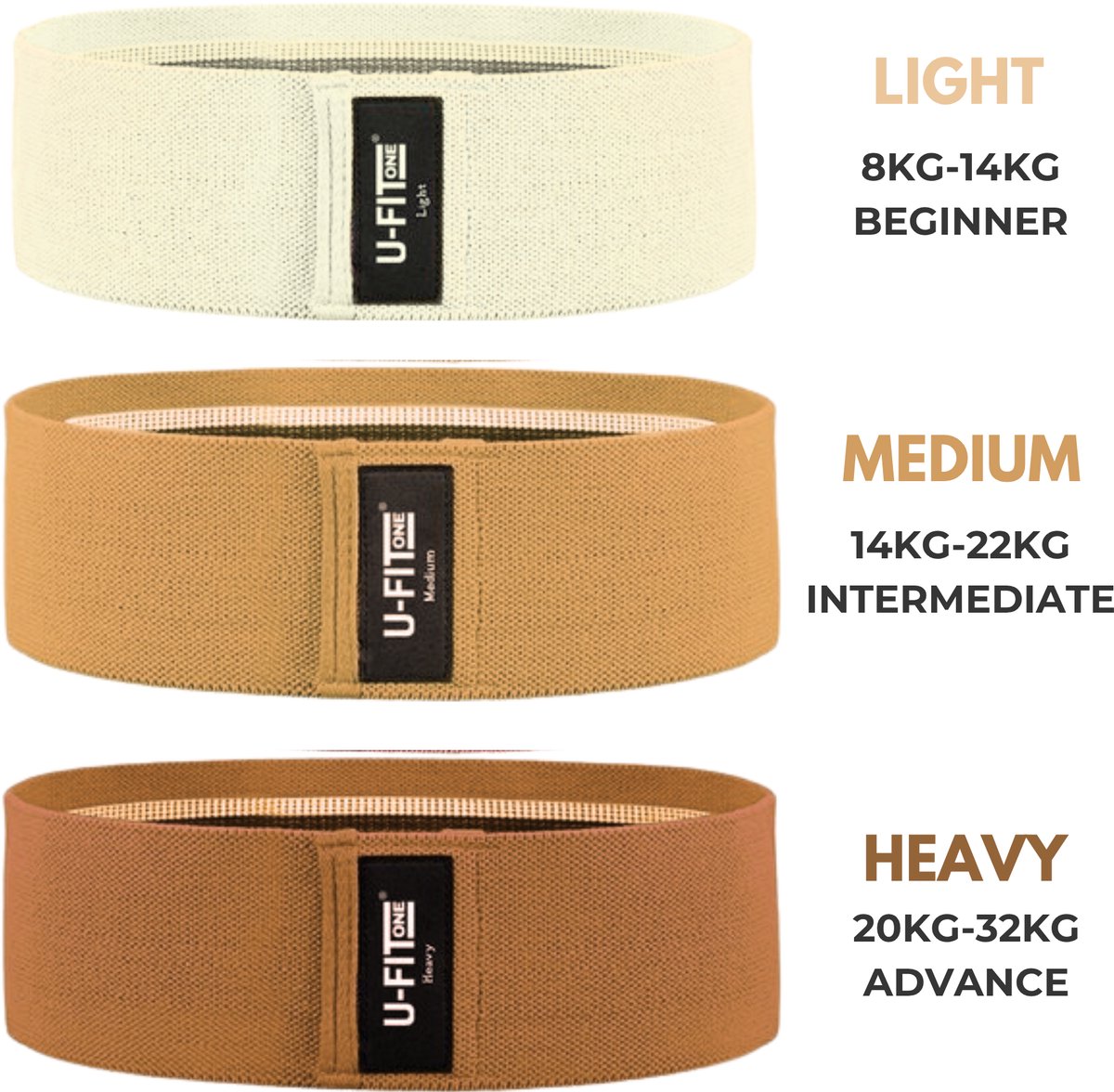 Weerstandsbanden Set Bruin