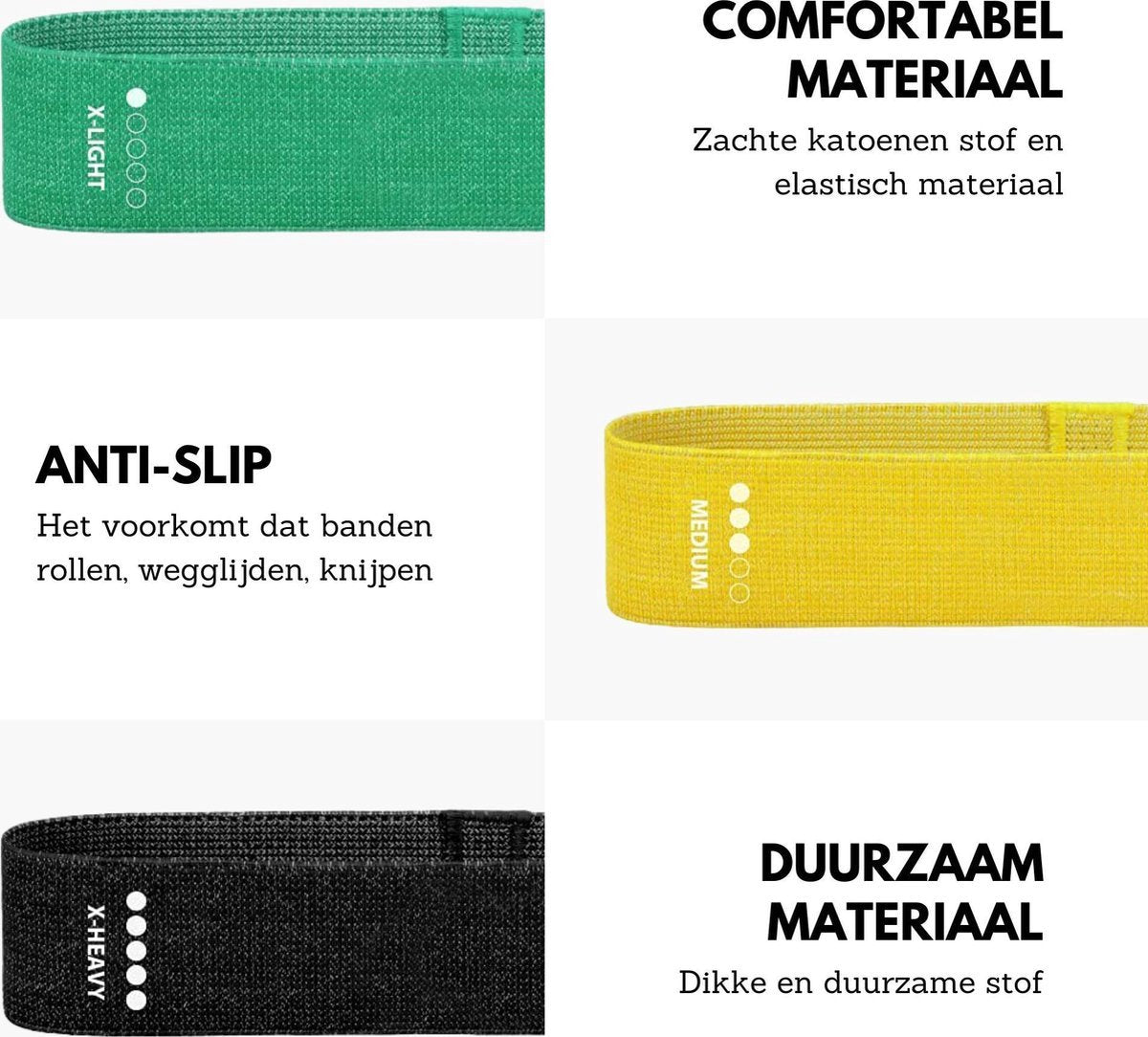 Stoffen Elastiek Booty Band Set