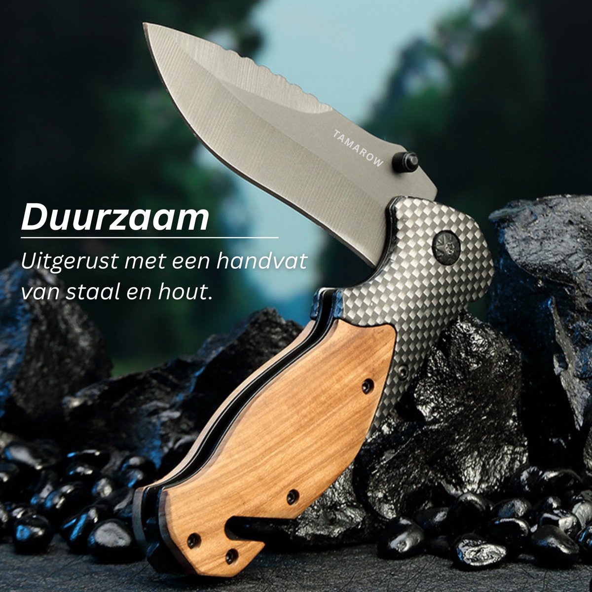 Opvouwbaar Zakmes Zilver Hout