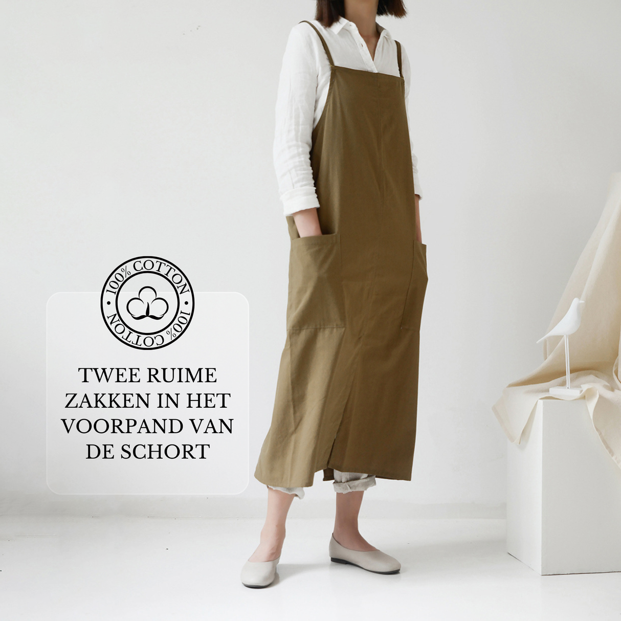 Keukenschort 'Lennie' Groen