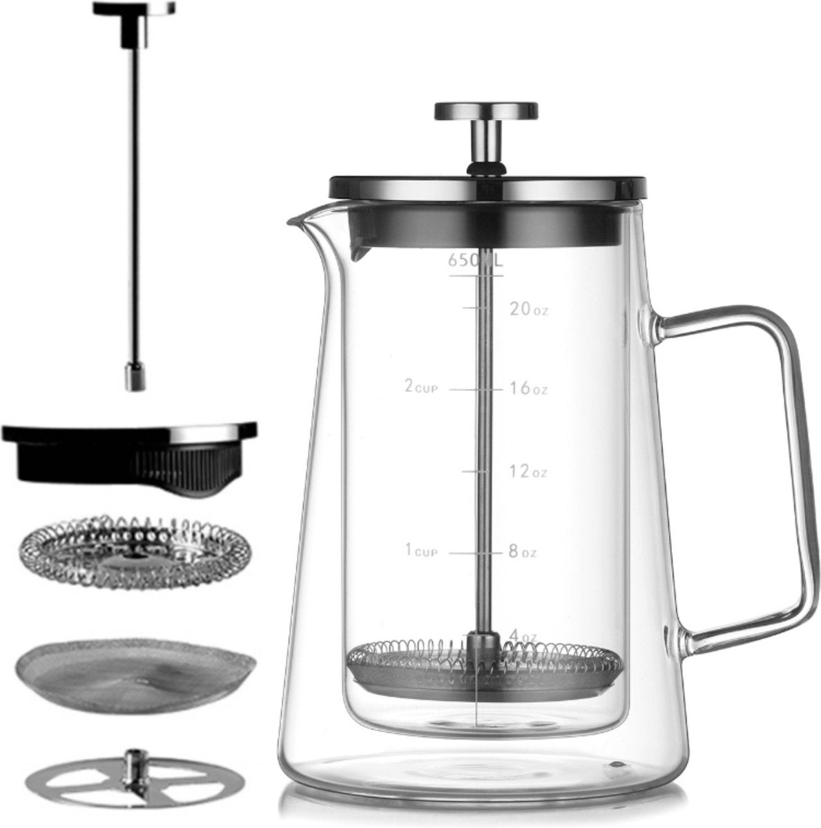 Dubbelwandige Cafetière 0.65L