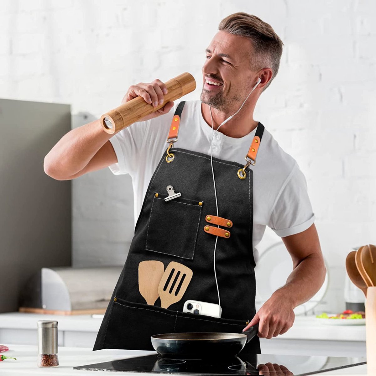 Barbeque Kookgerei Hout Set