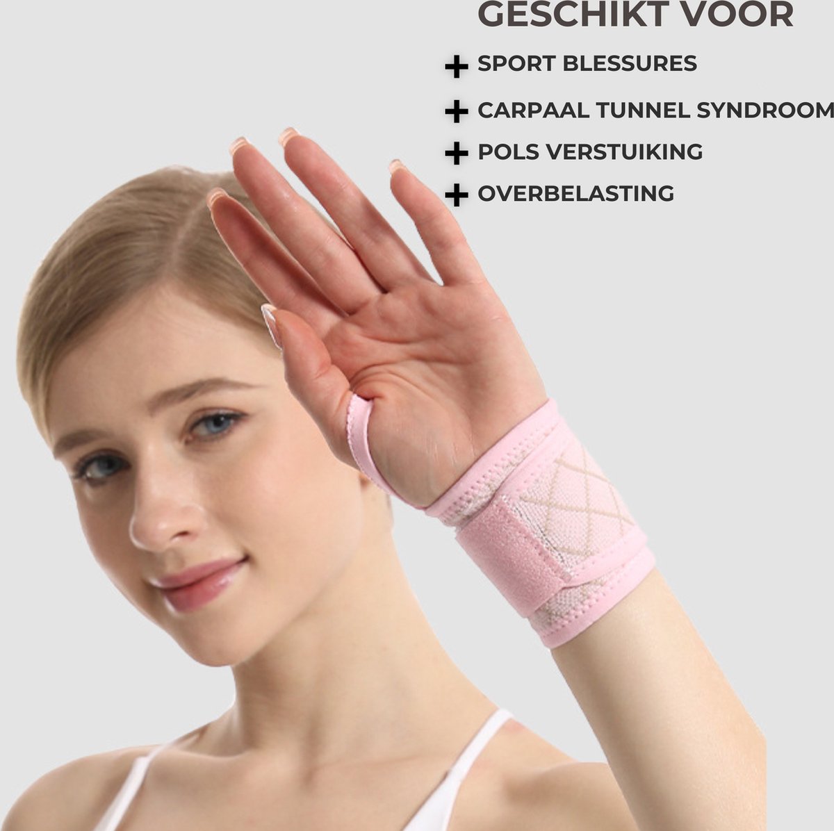 Wrist Wraps 1 Stuk Roze