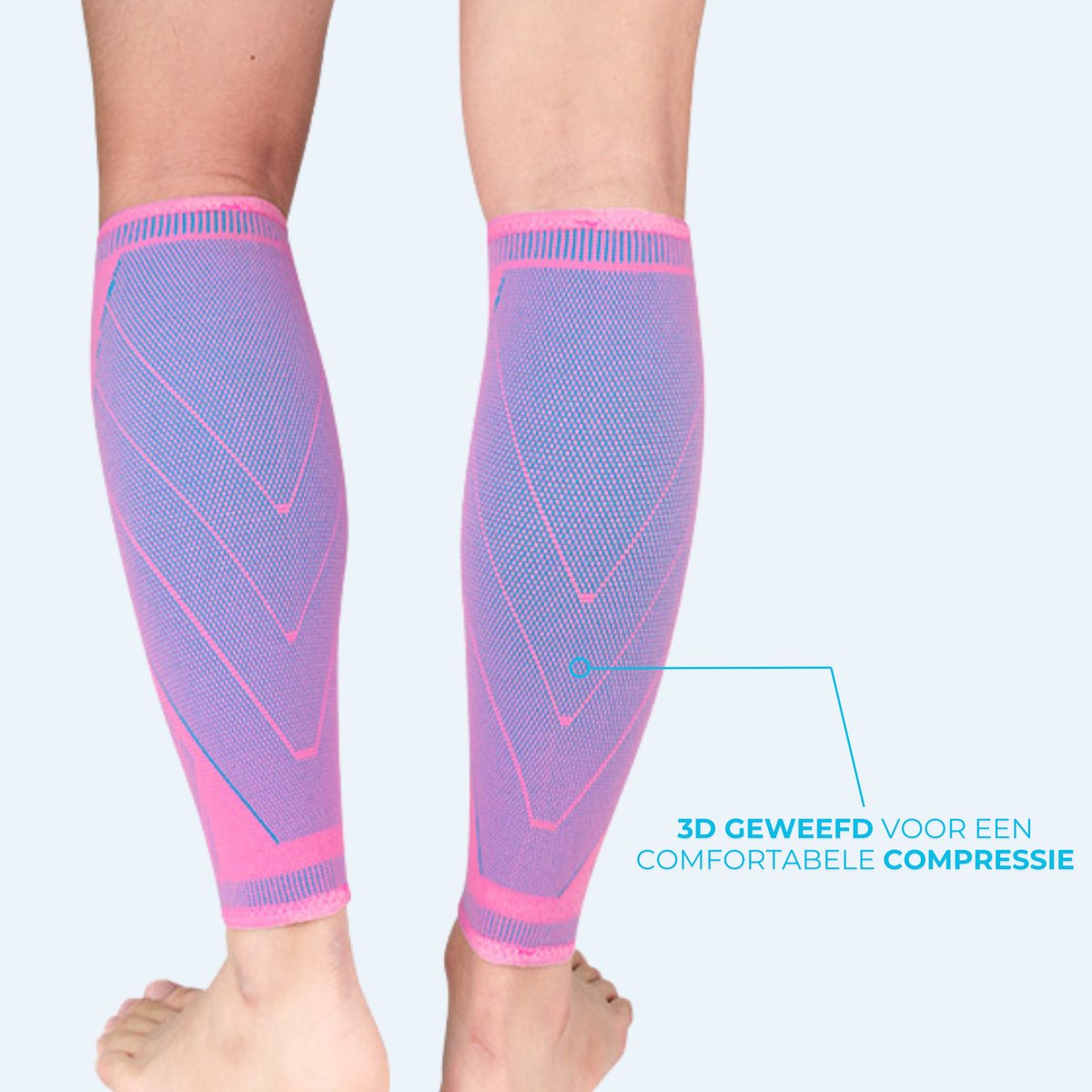 Compressie Kuitbrace 1 Paar Roze