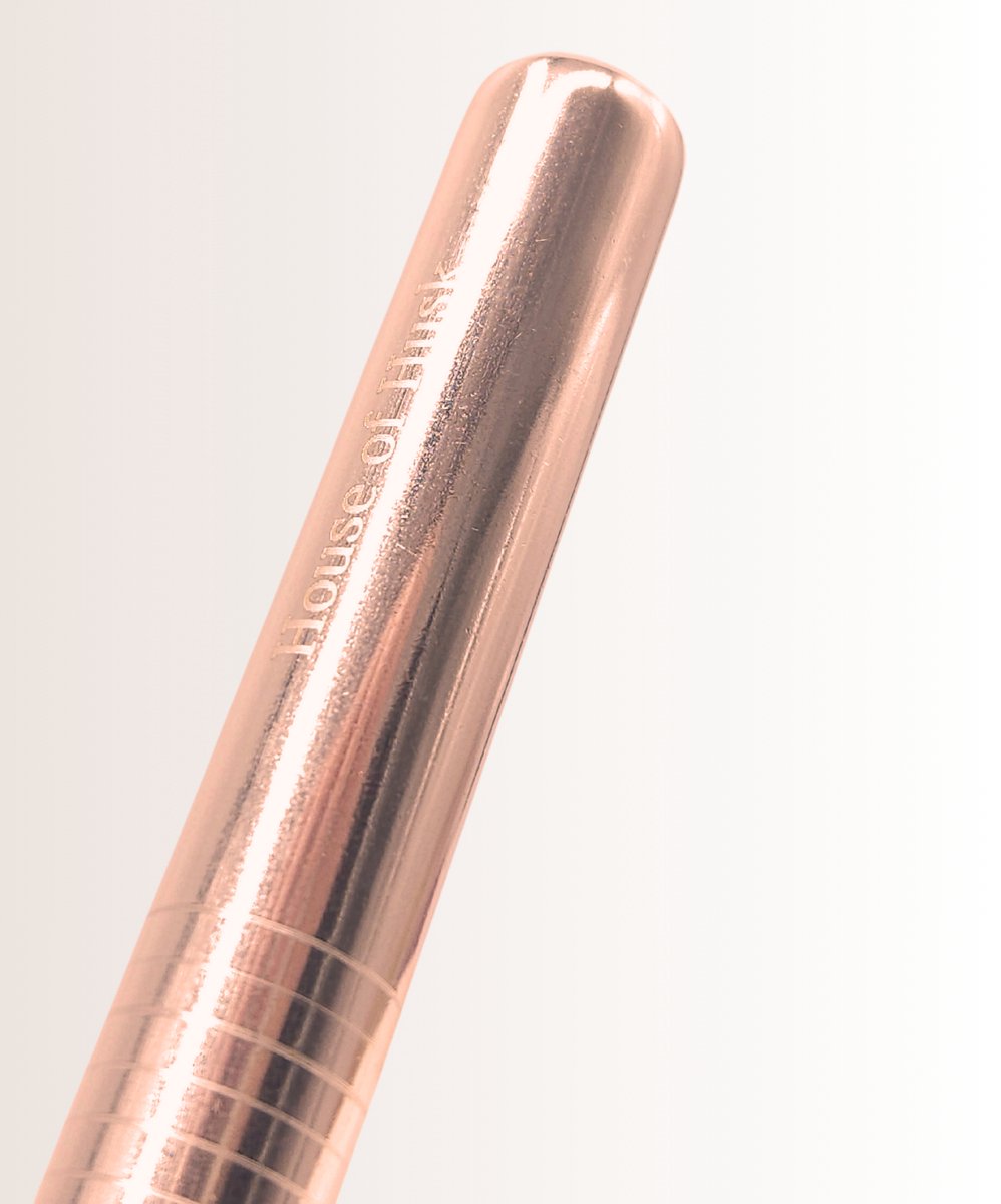 Metalen Rietjes Rose Goud 16 delig