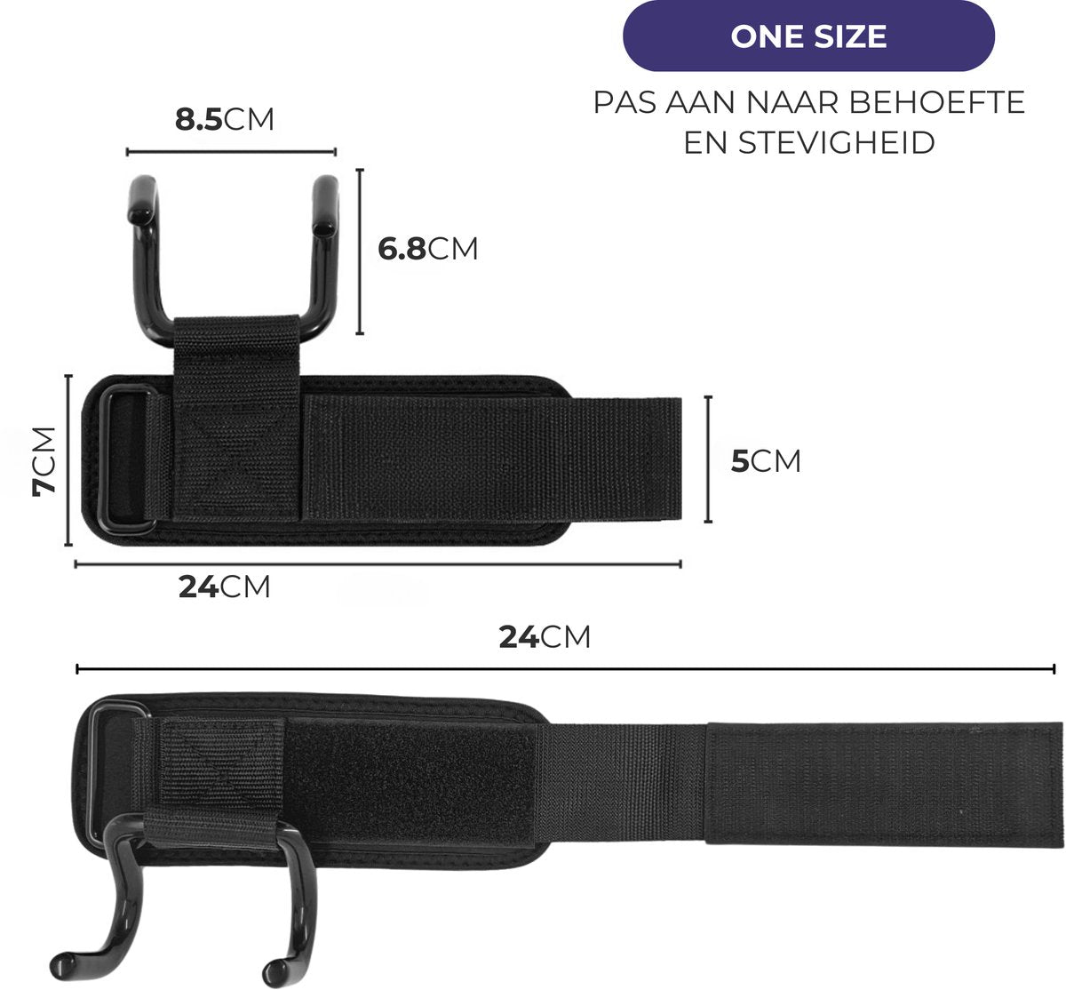 Lifting Straps met Haak