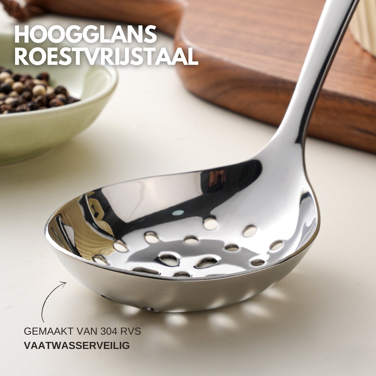 Opscheplepel 23cm Set