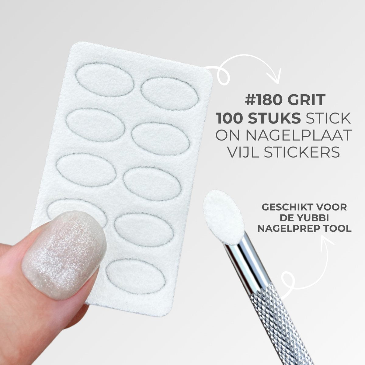 100 Stuks Nagelvijl Stickers
