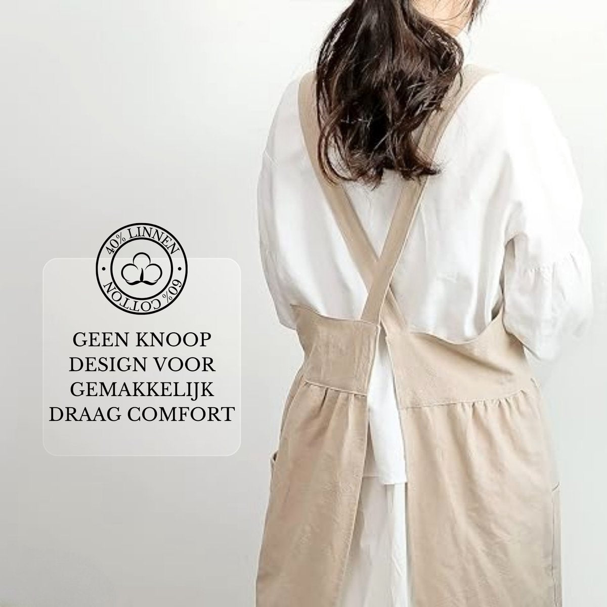 Keukenschort 'Lyssa' Beige