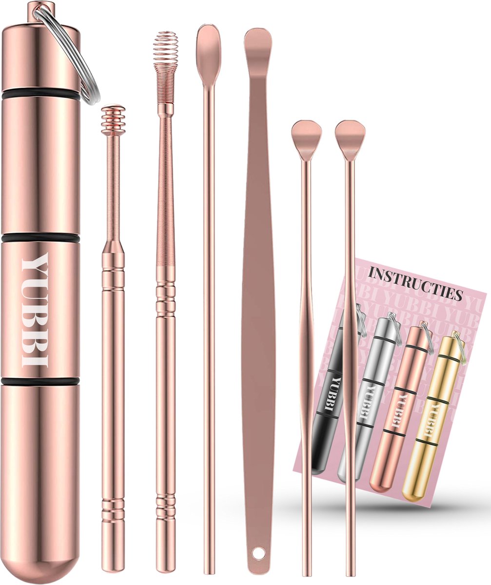 6 Delige Oorsmeer Verwijderaar Set met Etui