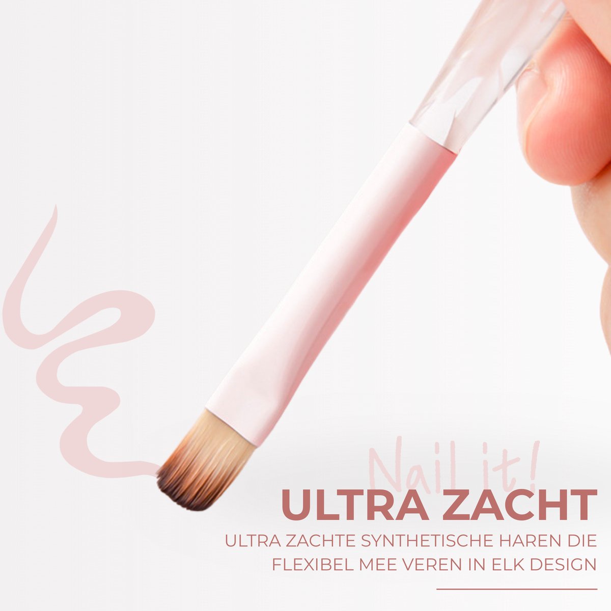 13 delige Nail Art Penselen Set Roze