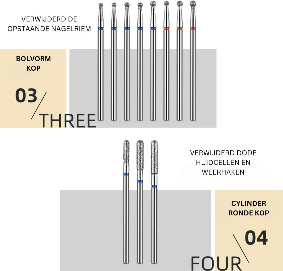 Bitjes Nagelfrees Opzetstukken 30 Stuks