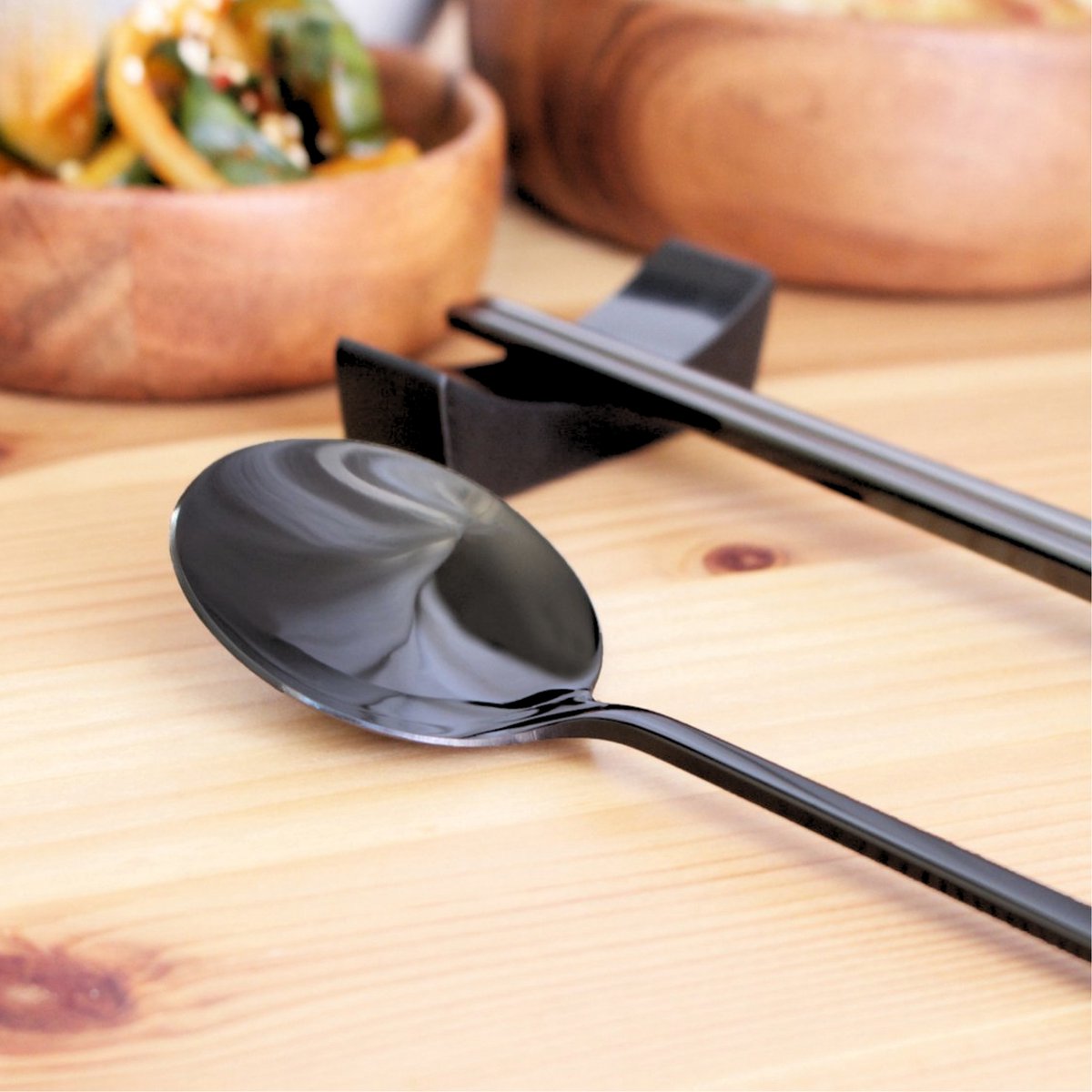 Koreaanse Eetlepel 5 Stuks Zwart