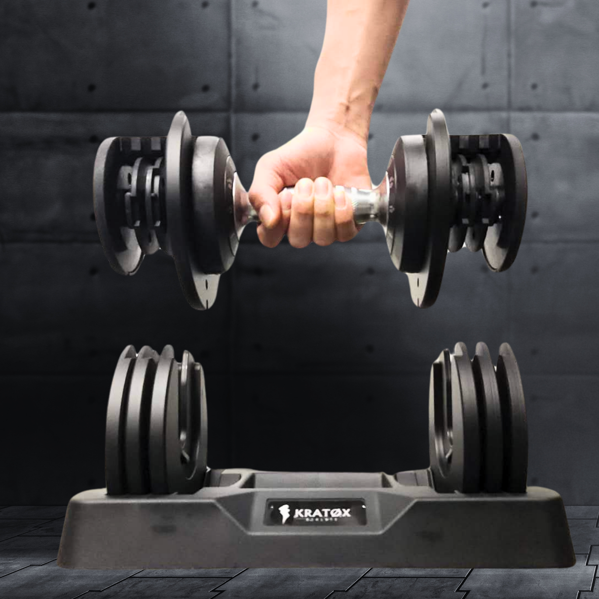 Verstelbare Dumbbell 2kg-12kg