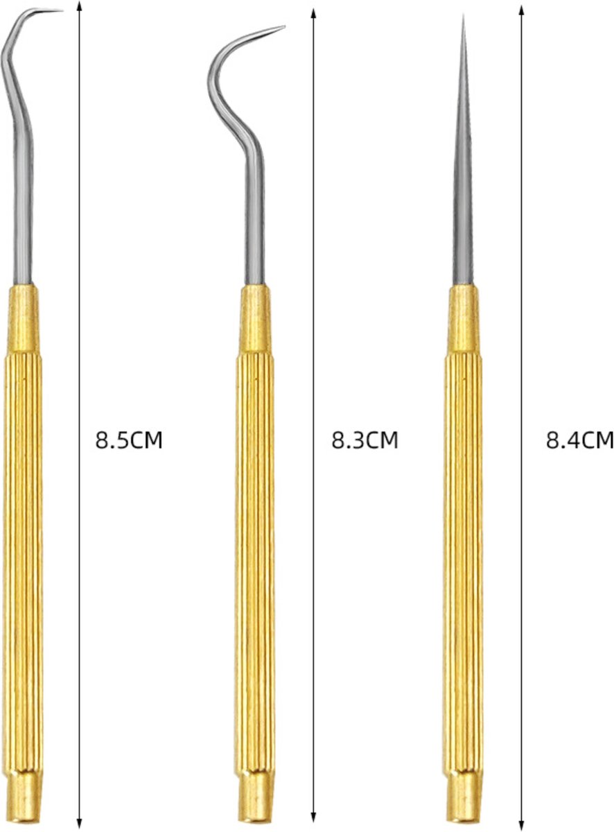 3 Delige Tandenstokers Set met Etui