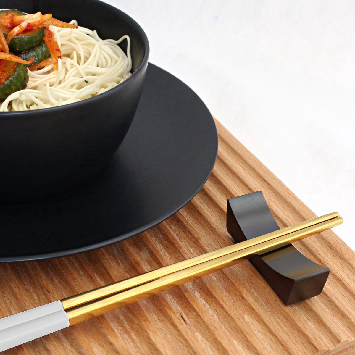 Duo Tone Chopstick Set Wit