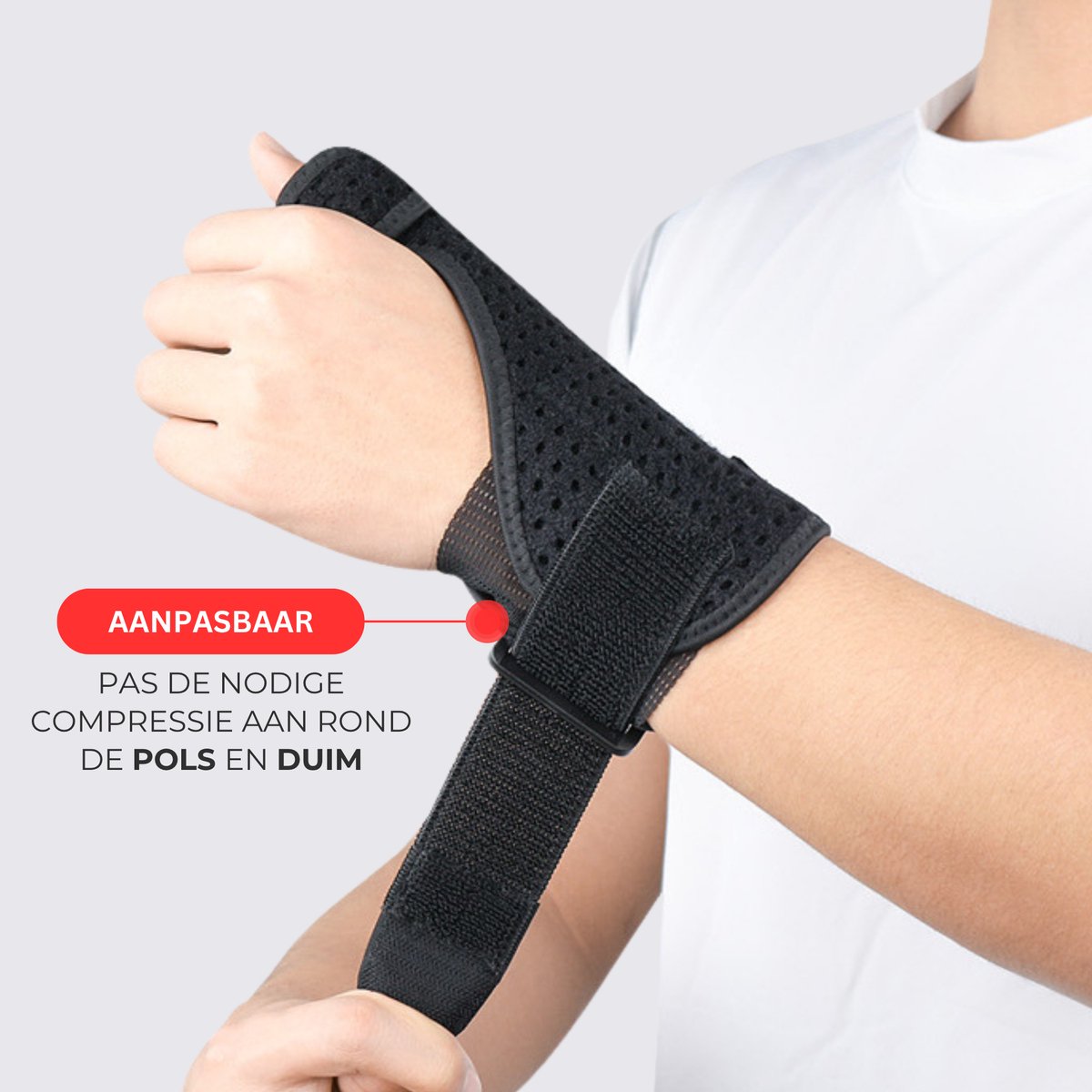 Duimbrace Zwart Links