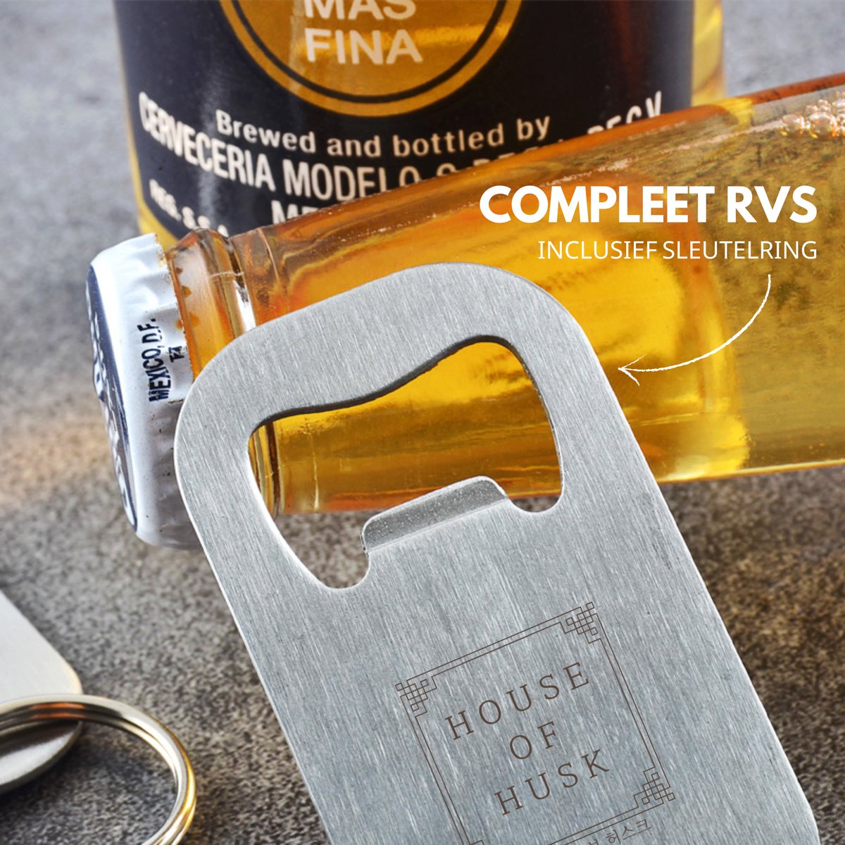 Flessenopeners met Sleutelring 20 Stuks