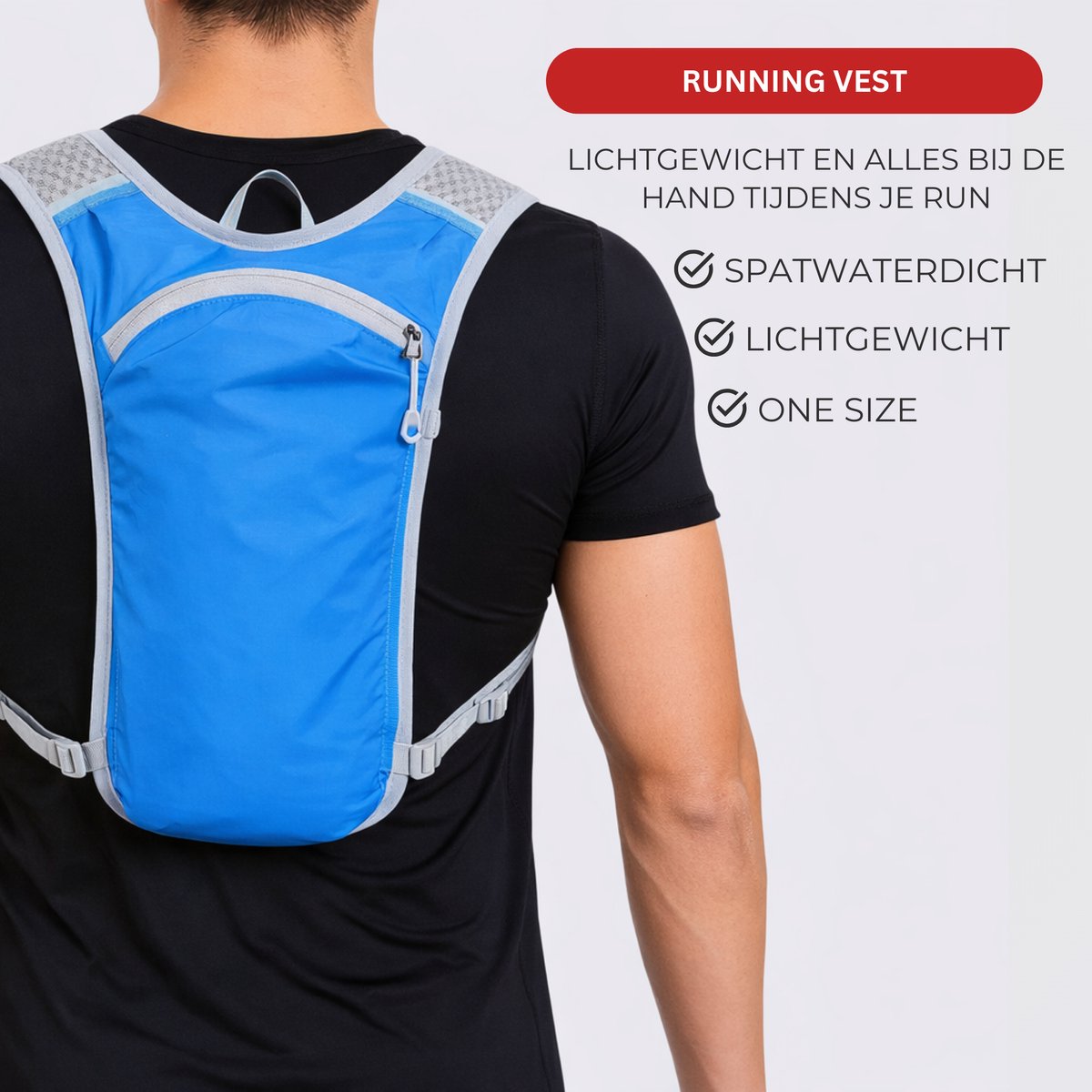 Hardloopvest Blauw