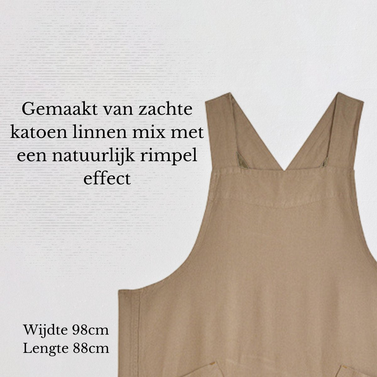 Keukenschort 'Blanco' Bruin