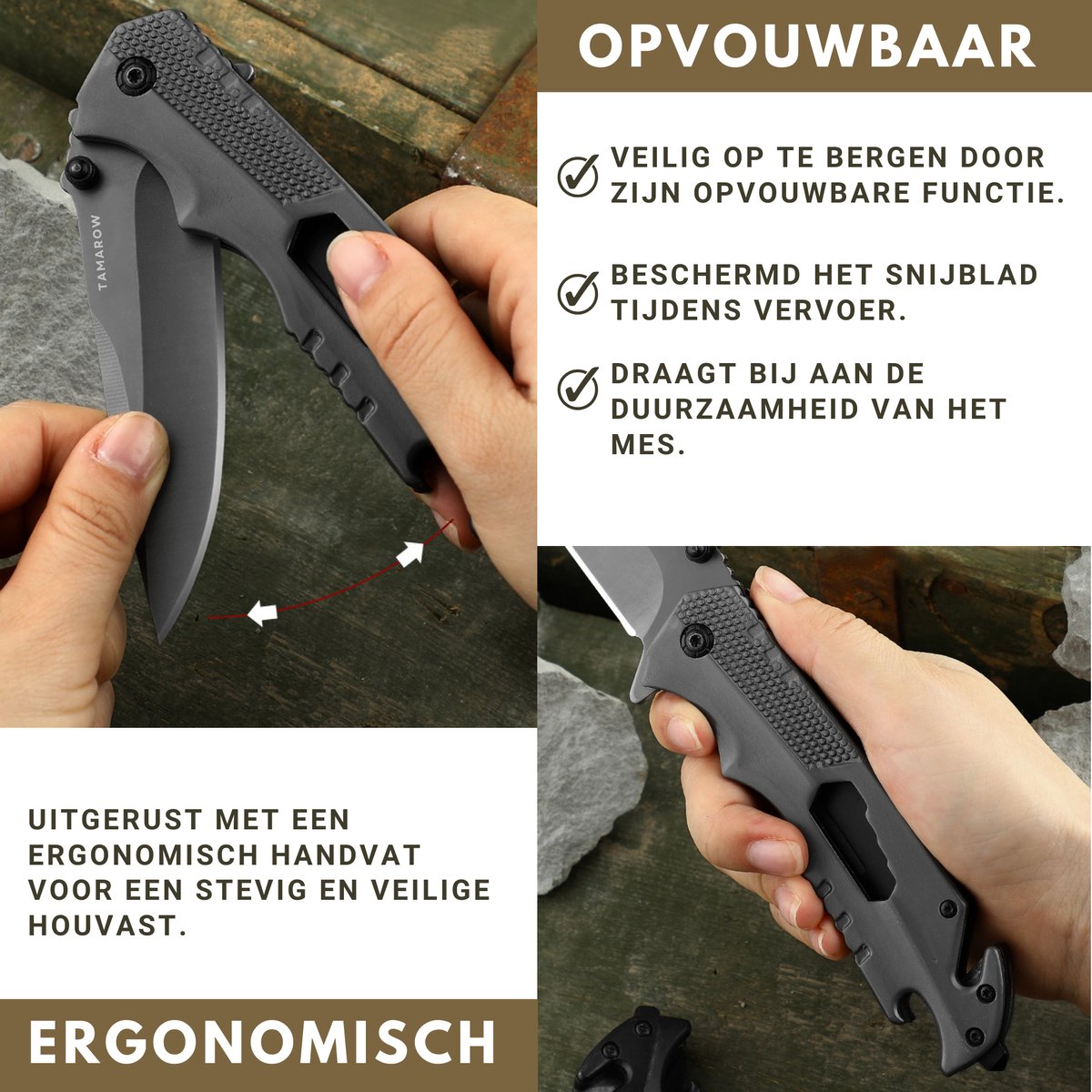 Opvouwbaar Zakmes Zwart