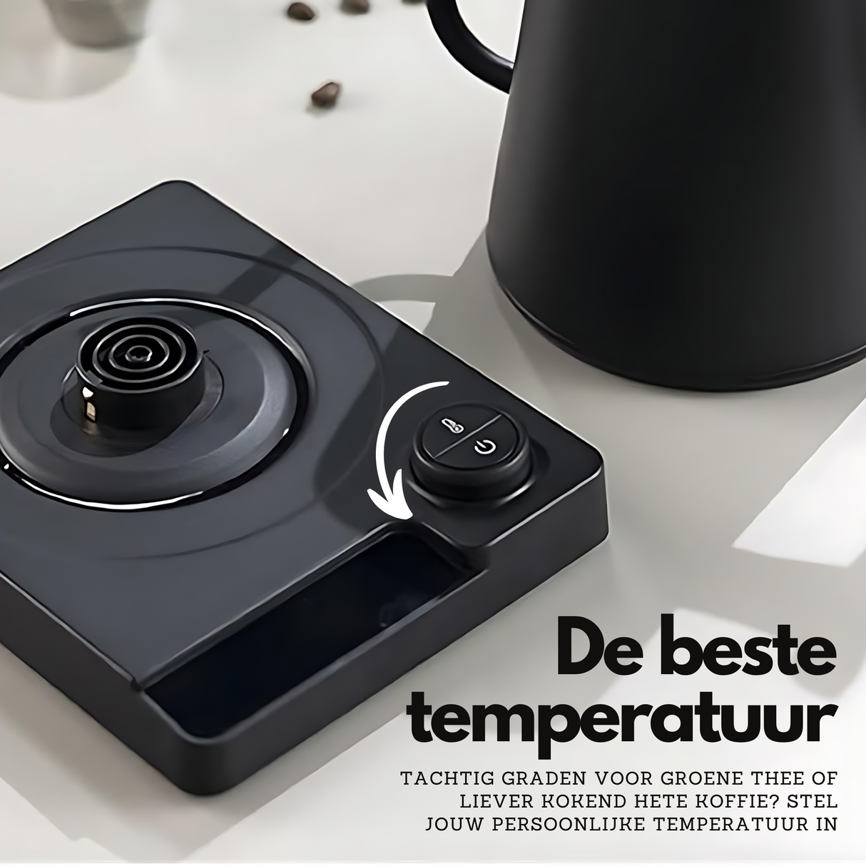 Gooseneck Waterkoker Zwart