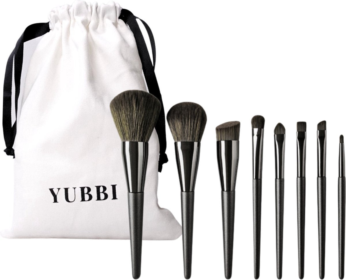 8-delige Make Up Borstels