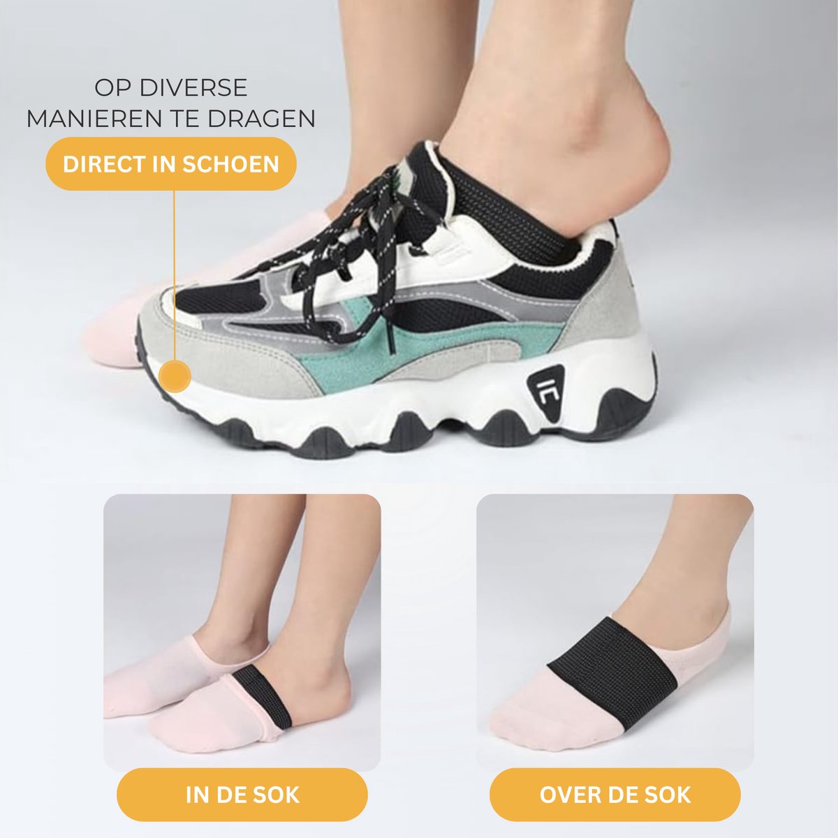 Voetboogbrace 2 Stuks Zwart