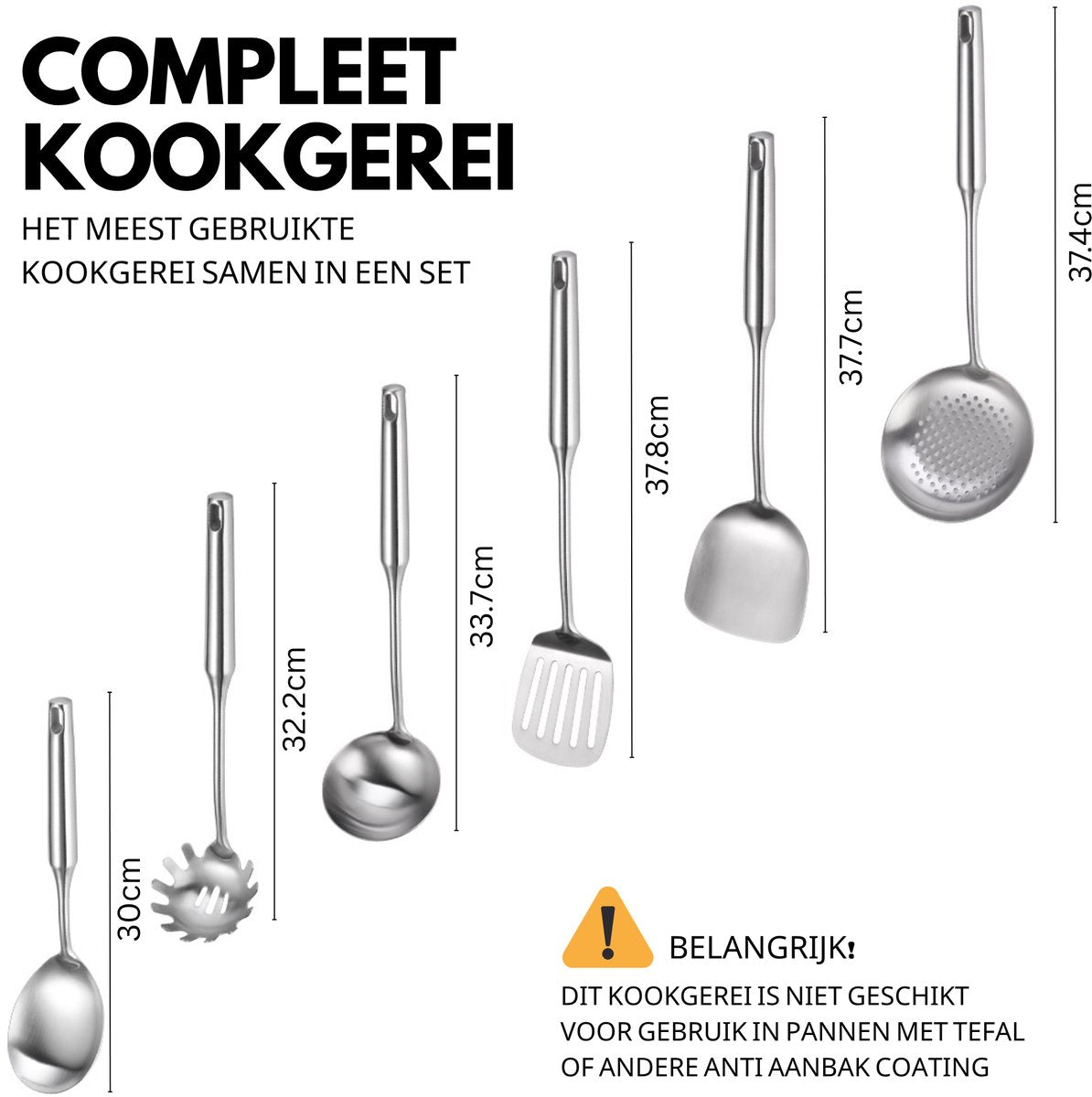 RVS Kookgerei Set