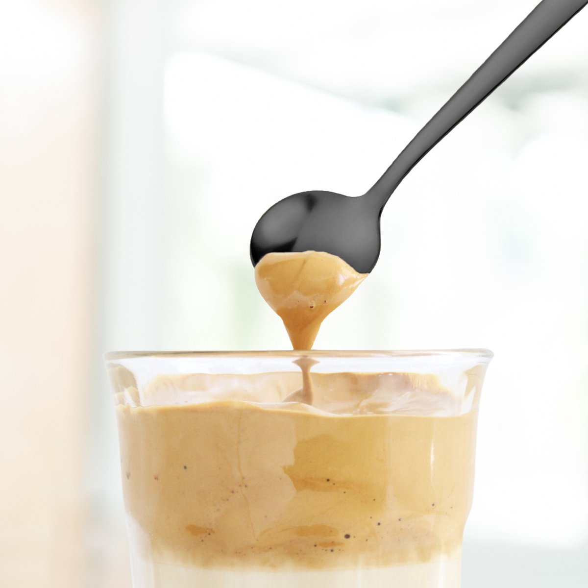 Koffielepels 13cm Zwart 12 Stuks