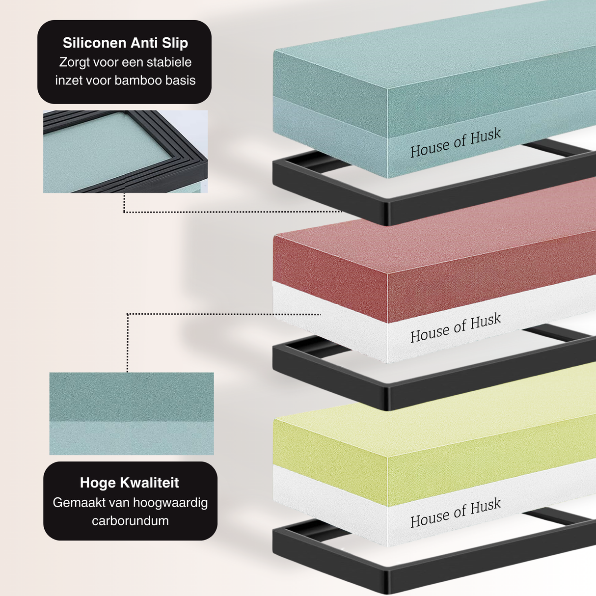 Dubbelzijdige Messen Slijpstenen Compleet
