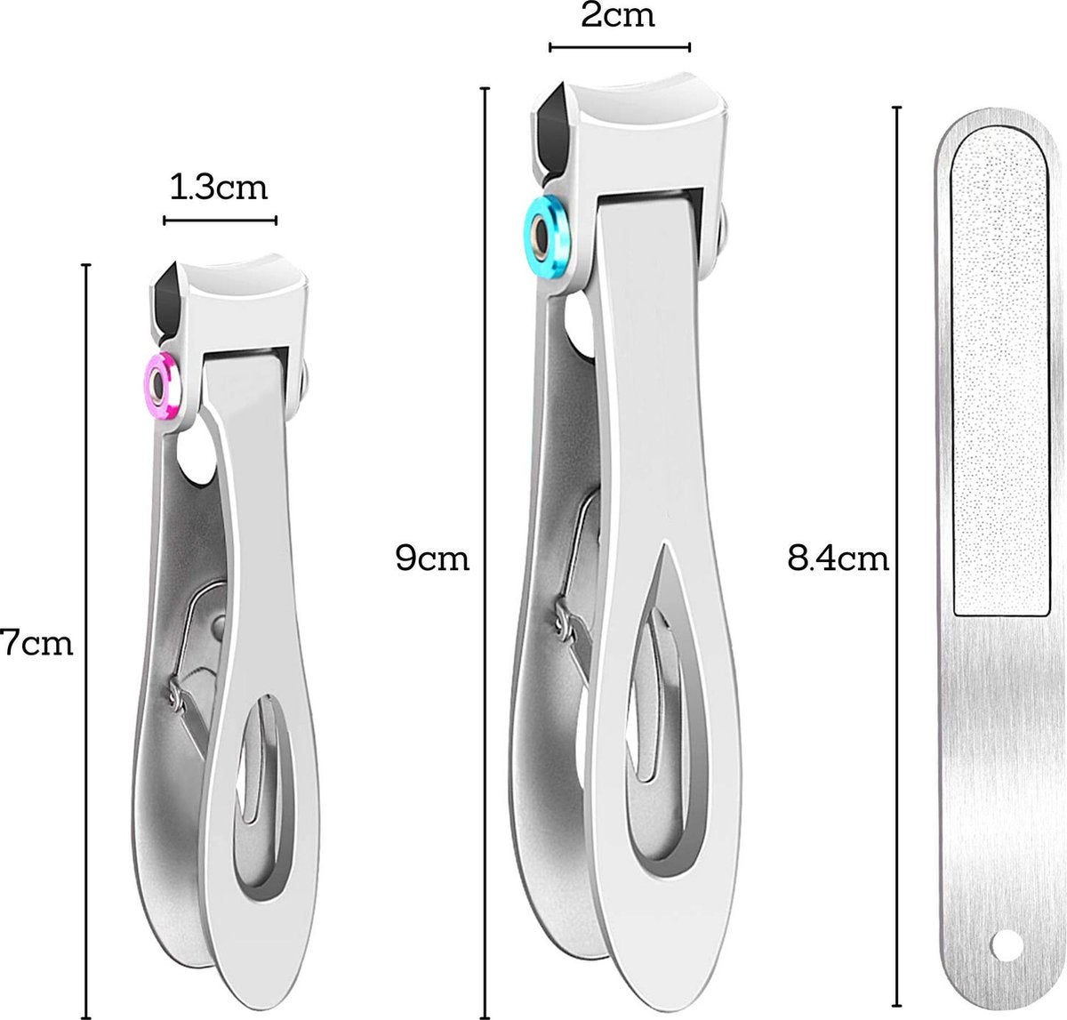 Nagelknipper Set Zilver