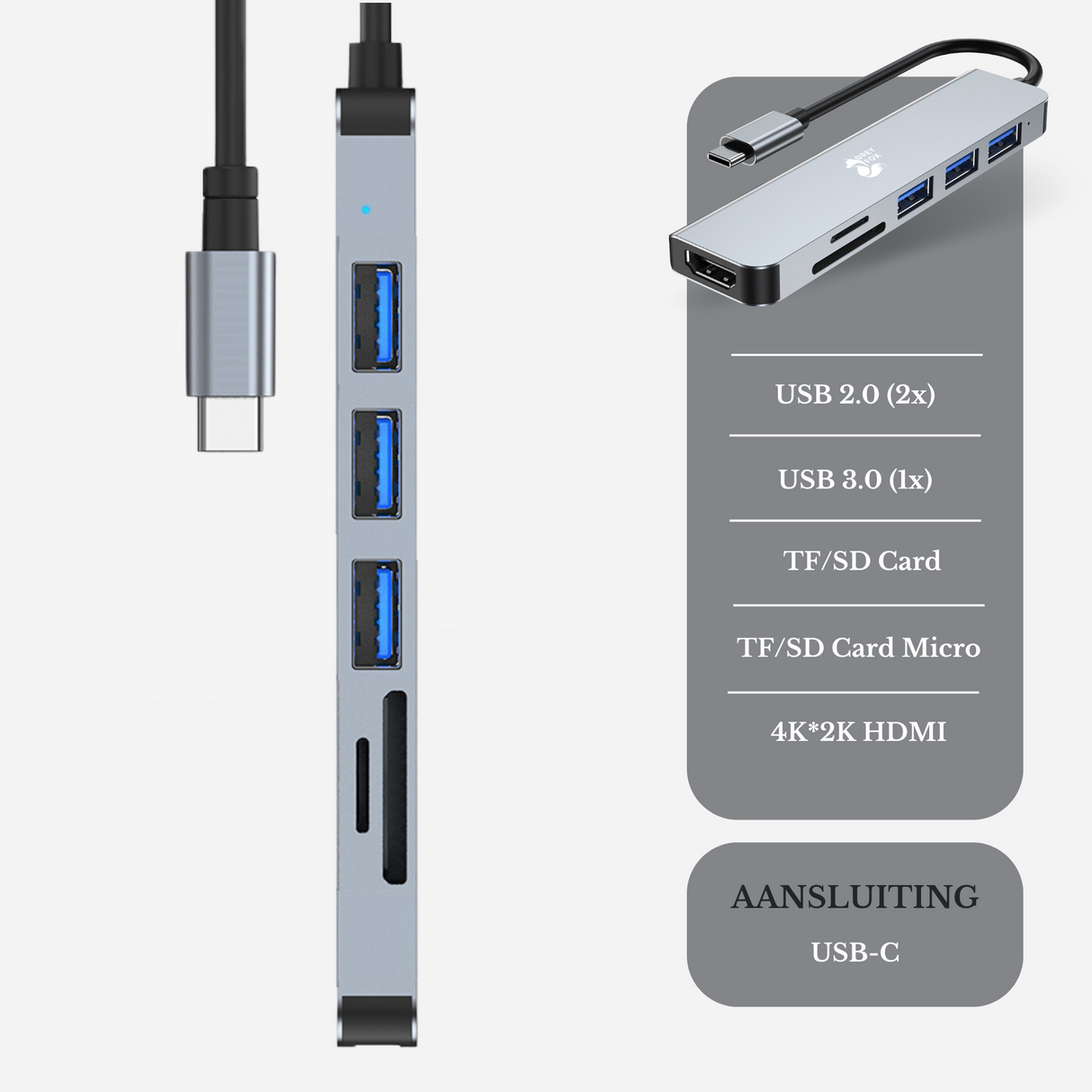 6-in-1 USB HDMI Hub