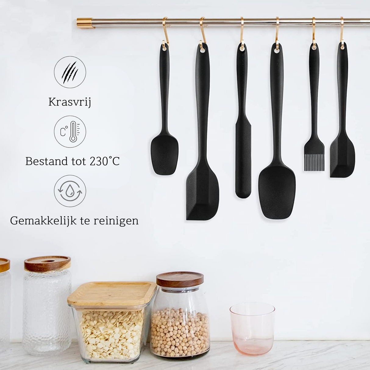 Siliconen Spatel Set