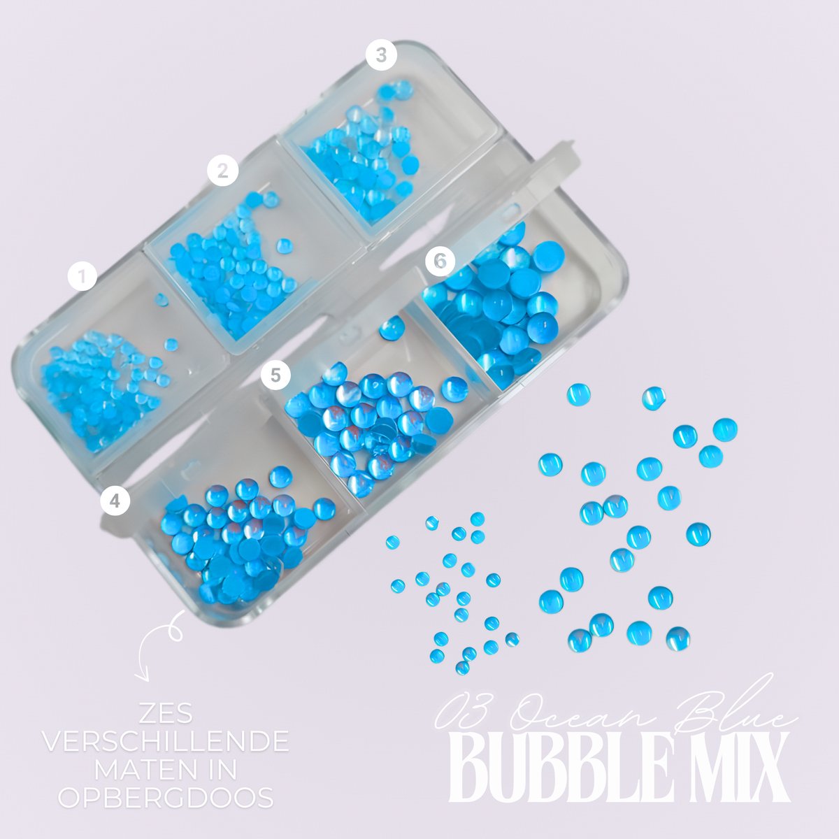 Nagel Glitter Art 2 Set Nr. 03 Ocean Blue